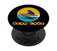 Fun Bear Lake Utah Watersports Vacation Souvenir PopSockets PopGrip Adesivo