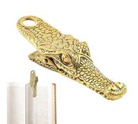 Fun Binder Clips - Crocodile Design File Folder Bookmark Clips for Student Scrapbook Notebook Office Desk Use | Alloy Vintage Style Paper Organizer Photo Holder Stationery Accessories Set