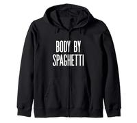 Fun Body by Spaghetti Italian Food Meme Saying Felpa con Cappuccio