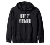 Fun Body by Stromboli Italian Food Meme Saying Felpa con Cappuccio