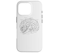 Fun Brain Anatomy Psych Neuroscienze Parti della scienza del cervello Custodia per iPhone 16 Pro