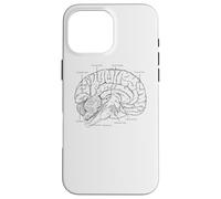 Fun Brain Anatomy Psych Neuroscienze Parti della scienza del cervello Custodia per iPhone 16 Pro Max