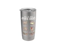 Fun Cat Infinite Energy Loop Sarcasmo Scienza Ipotesi Gatti Bicchiere termico in acciaio inox doppia parete