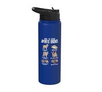 Fun Cat Infinite Energy Loop Sarcasmo Scienza Ipotesi Gatti Stainless Steel Insulated Water Bottle