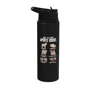 Fun Cat Infinite Energy Loop Sarcasmo Scienza Ipotesi Gatti Stainless Steel Insulated Water Bottle