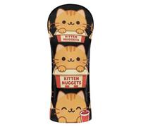 Fun Cat Treats - Set di coperture impermeabili per mazze da golf, con targhetta numerica, per conducente, fairway, legno ibrido