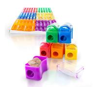 Fun Central AU204 Bulk Plastic Pencil Sharpener Assortment (72 Pack)