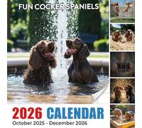 Fun Cocker Spaniels Calendar 2026: Playful Poses and Heartwarming Expressions All Year