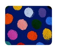 Fun Colorful Spots Tappetino per Mouse Lavabile Tappetini per Il Mouse Soffice Mousepad per Pc Laptop Gioco 25X30Cm