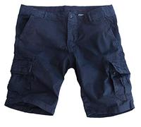 Fun Coolo Pantaloncini Multitasche Corti Bermuda Cargo Short con tasconi Laterali, Blu Scuro L 50