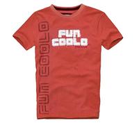 FUN COOLO T-Shirt a Manica Corta MT2 Maglietta Vintage Arancione L