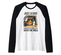 Fun Dad Shirt Solo un papà che tornava sempre con il latte Maglia con Maniche Raglan