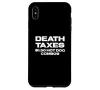Fun Death, Taxes, $1.50 Hot Dog Combos Box Store Food Custodia per iPhone XS Max