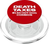 Fun Death, Taxes, $1.50 Hot Dog Combos Box Store Food PopSockets PopGrip per MagSafe