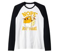Fun Design for Buffer Fish Nope, Not Today Maglia con Maniche Raglan