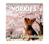 Fun Dog Spiral-Bound Planner Display - 12-Month Office Wall Calendar | Wall Calendar 2027 for Home Office School Classroom Family Dorm Teacher Work Bedroom