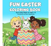 Fun Easter: Coloring Book Easy Pages For Ages 3-8