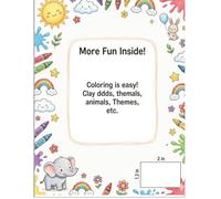 Fun & Easy Coloring Book for Kids Ages 4-8: Cute Animals, Dinosaurs, Unicorns, Vehicles & More | Simple Designs for Toddlers and Young Kids