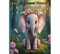 Fun elephant-themed coloring book for children