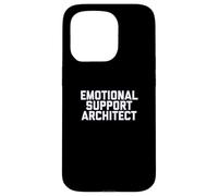 Fun Emotional Support Architect Job Occupation Therapy Joke Custodia per iPhone 15 Pro
