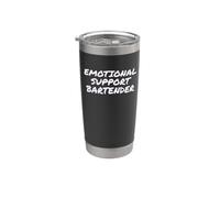 Fun Emotional Support Bartender Therapy Joke Bicchiere termico in acciaio inox doppia parete