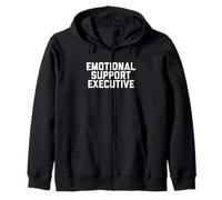 Fun Emotional Support Executive Joke Felpa con Cappuccio