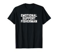 Fun Emotional Support Fisherman Joke Maglietta