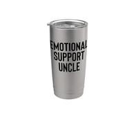 Fun Emotional Support Uncle Therapy Joke Bicchiere termico in acciaio inox doppia parete