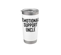 Fun Emotional Support Uncle Therapy Joke Bicchiere termico in acciaio inox doppia parete