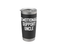 Fun Emotional Support Uncle Therapy Joke Bicchiere termico in acciaio inox doppia parete