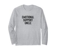 Fun Emotional Support Uncle Therapy Joke Maglia a Manica