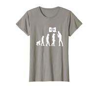Fun Evolution e Darwin T-Shirt Maglietta, Donna, Ardesia, XS