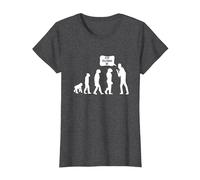 Fun Evolution e Darwin T-Shirt Maglietta, Donna, Grigio Scuro, XL