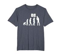 Fun Evolution e Darwin T-Shirt Maglietta, Uomo Taglie Grandi, Pervinca, 2X Tall