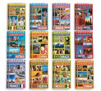 Fun Express Around The World Spiral Notepads - Vbs Vacation Bible School Supplies/Decor- Educational And Learning Activities For Kids [Toy] - 24 Pieces