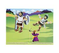 Fun Express David e Goliath Make A Sticker - Stabiliery - Adesivi - Make - A - Scene (LRG) - VBS SCUOLA BIBBIA DI BIBBIA DI VACAZIONE - 12 pezzi