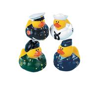 Fun Express Uniform Armed Forces Military Rubber Duckies Set of 12 Ducks