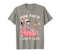 Fun Fact I Don't Care Sarcastico Scheletro Summer Vibes Beach Maglietta