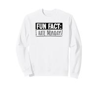 Fun Fact I Hate Mondays Odio Il lunedì Felpa