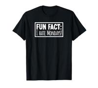 Fun Fact I Hate Mondays Odio Il lunedì Maglietta