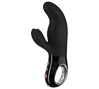 Fun Factory MISS BI - BLACK LINE - Vibratore Rabbit per donna, clitoride e punto G, silicone nero