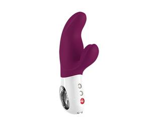 Fun Factory MISS BI - Vibratore rabbit per donna, Clitoride e punto G, Silicone, Viola
