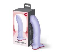 Dildo punto G in silicone con ventosa Fun Factory The Boss Stub, Poids 0.348 Kg, Colore Viola e nero
