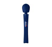 FUN FACTORY - VIM SILICONE RECHARGEABLE VIBRATING WEIGHTED RUMBLE WAND MIDNIGHT BLUE