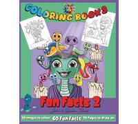 FUN FACTS 2: MYTHICAL CREATURES MONSTERS & FANTASY COLOURING BOOK; Perfect For kids and adults, Featuring beautifully hand-drawn images of dragons, unicorns, fairies, and other fantastical beings.