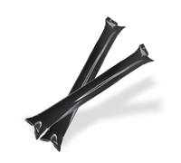 FUN FAN LINE - Confezione da 25 Bastoni Gonfiabili Riutilizzabili | Bam Bam Thunder per Animazione e Fare il Tifo | Cotillon Sportivo e Celebrazioni (Nero)