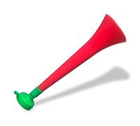 FUN FAN LINE - Confezione da 3 Vuvuzela in Plastica Resistente | Trombe di Animazione per Calcio, Eventi Sportivi e Feste | Clacson Rumore Estremo 120 Db | Cotillon per Tifosi (Portogallo)