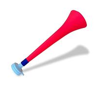 FUN FAN LINE - Confezione da 3 Vuvuzela in Plastica Resistente | Trombe di Animazione per Calcio, Eventi Sportivi e Feste | Clacson Rumore Estremo 120 Db | Cotillon per Tifosi (Serbia)