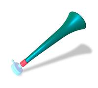 FUN FAN LINE - Confezione da 3 Vuvuzela in Plastica Resistente | Trombe di Animazione per Calcio, Eventi Sportivi e Feste | Clacson Rumore Estremo 120 Db | Cotillon per Tifosi (Galles)