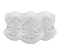 FUN FAN LINE Set da 3 Scaldacollo Multifunzionali Unisex - Bianco